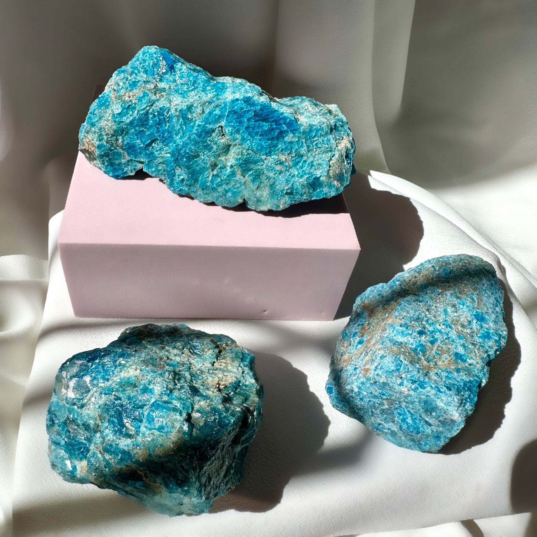 Blue Apatite XL Rough Chunk
