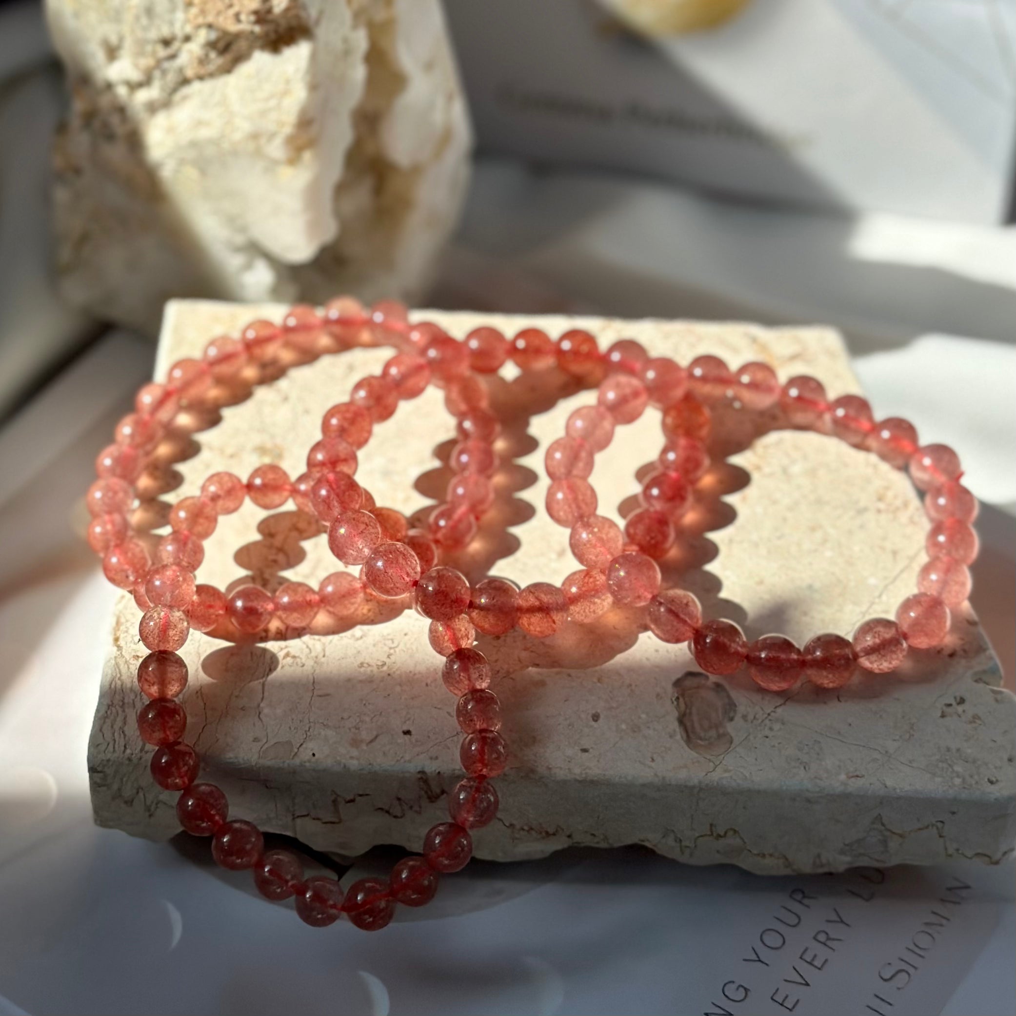 Strawberry Quartz Bracelet
