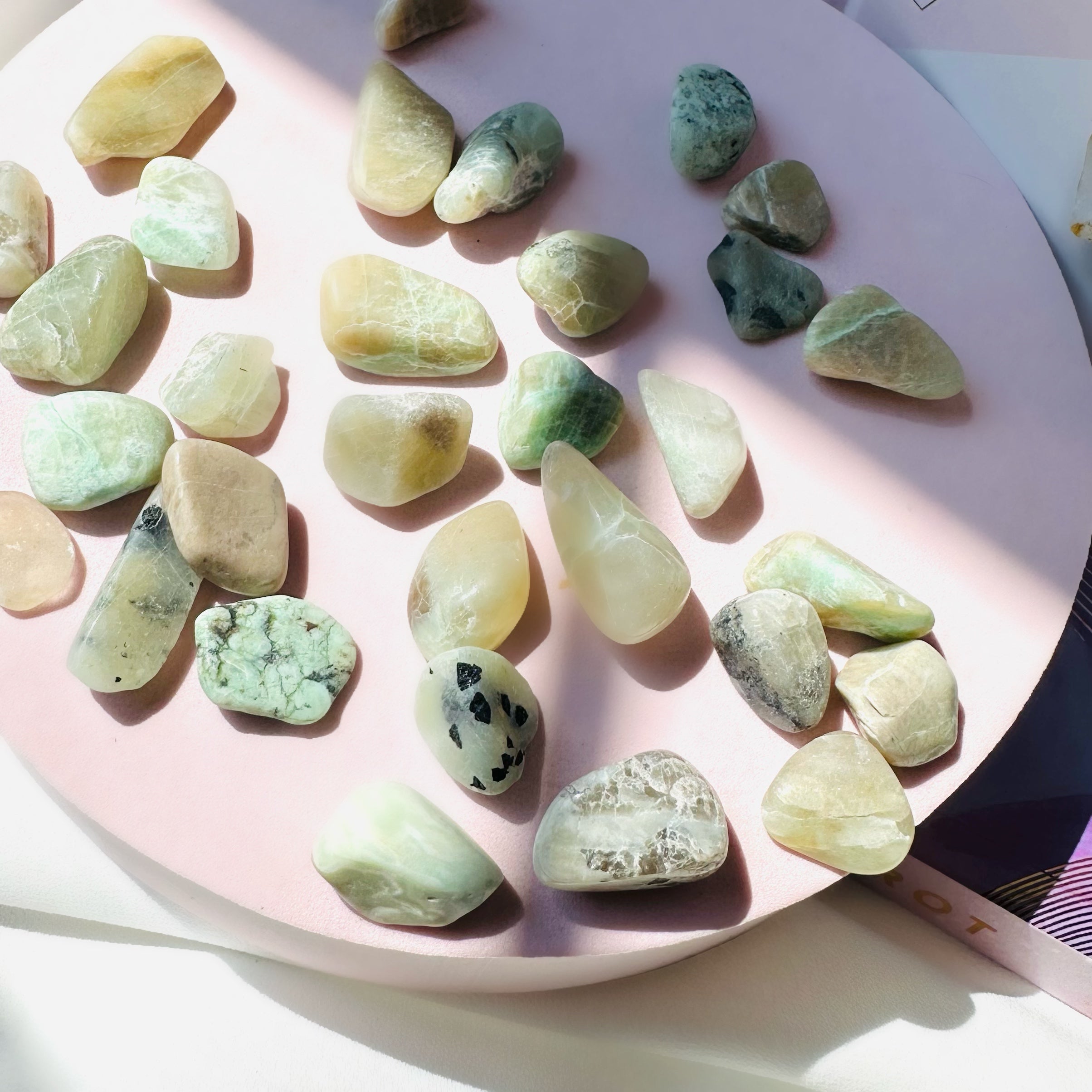 Green Moonstone Tumble