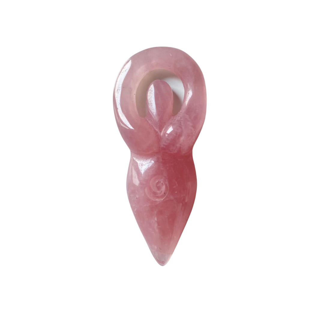 Rose Quartz Divine Fem Carving