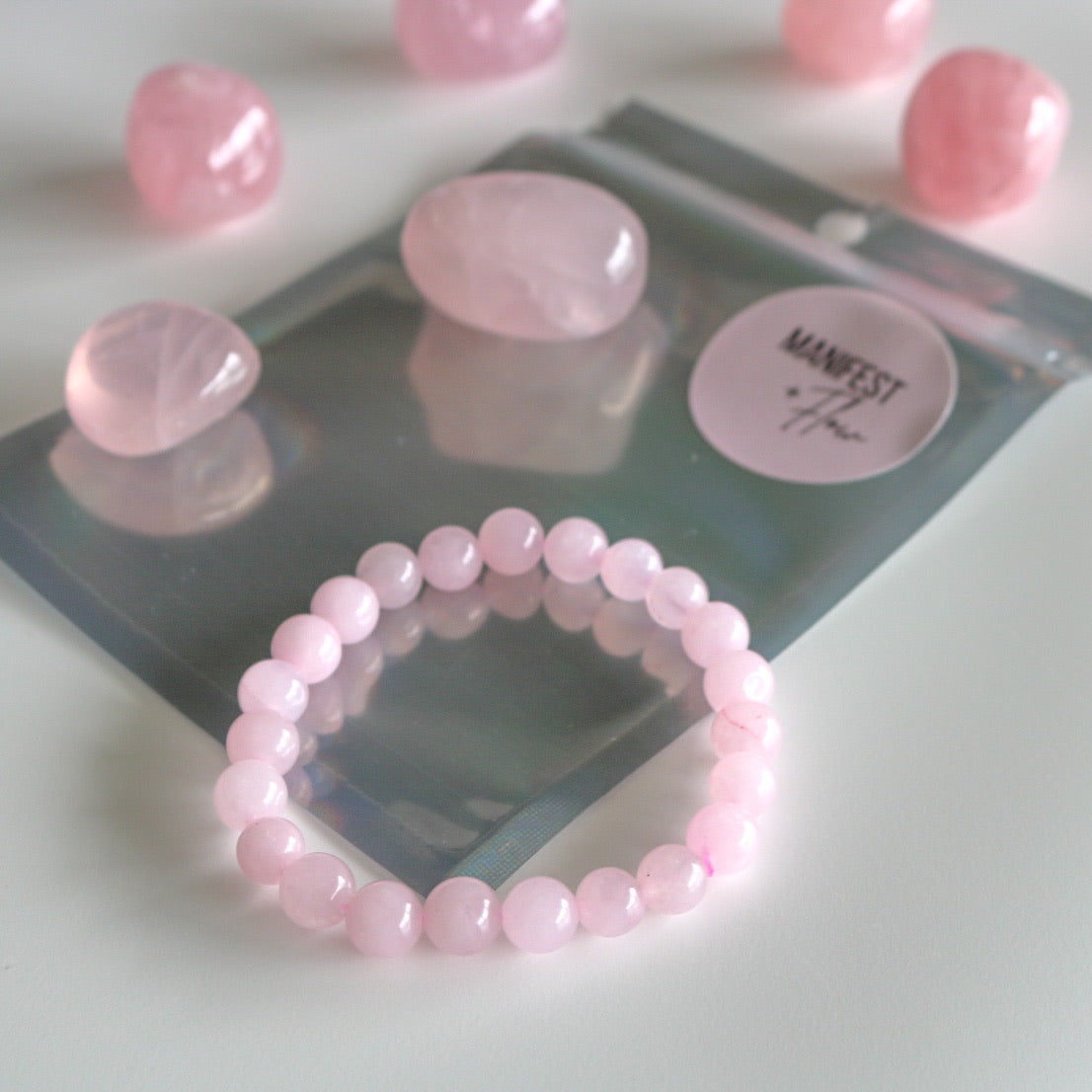 Rose Quartz Crystal Bracelet