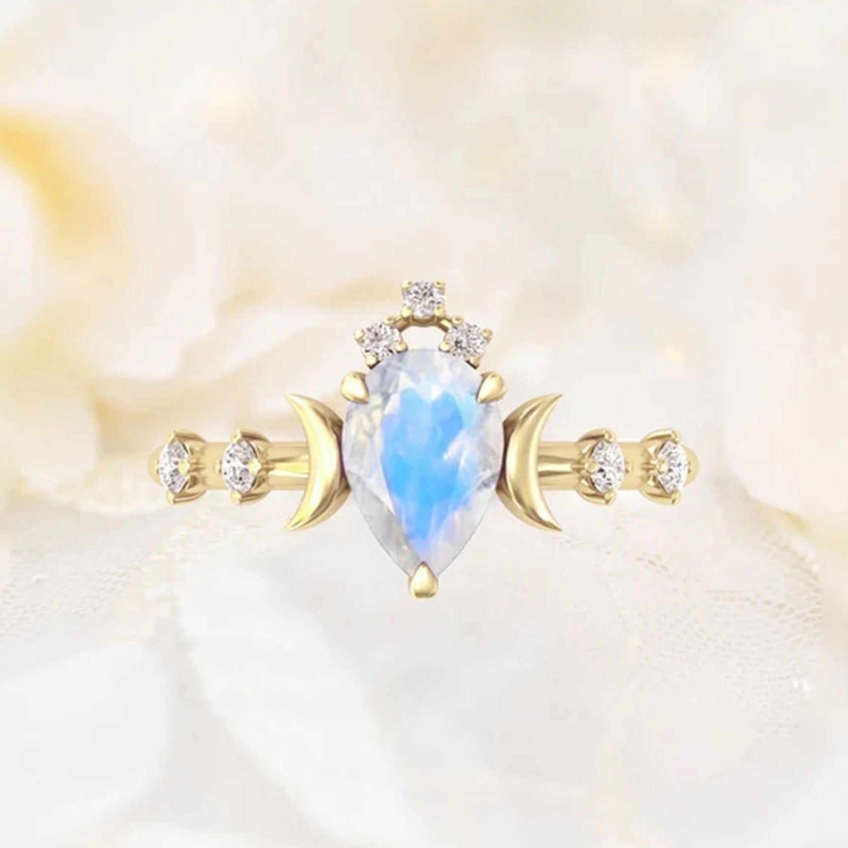 Celestial Dreams Moonstone Ring