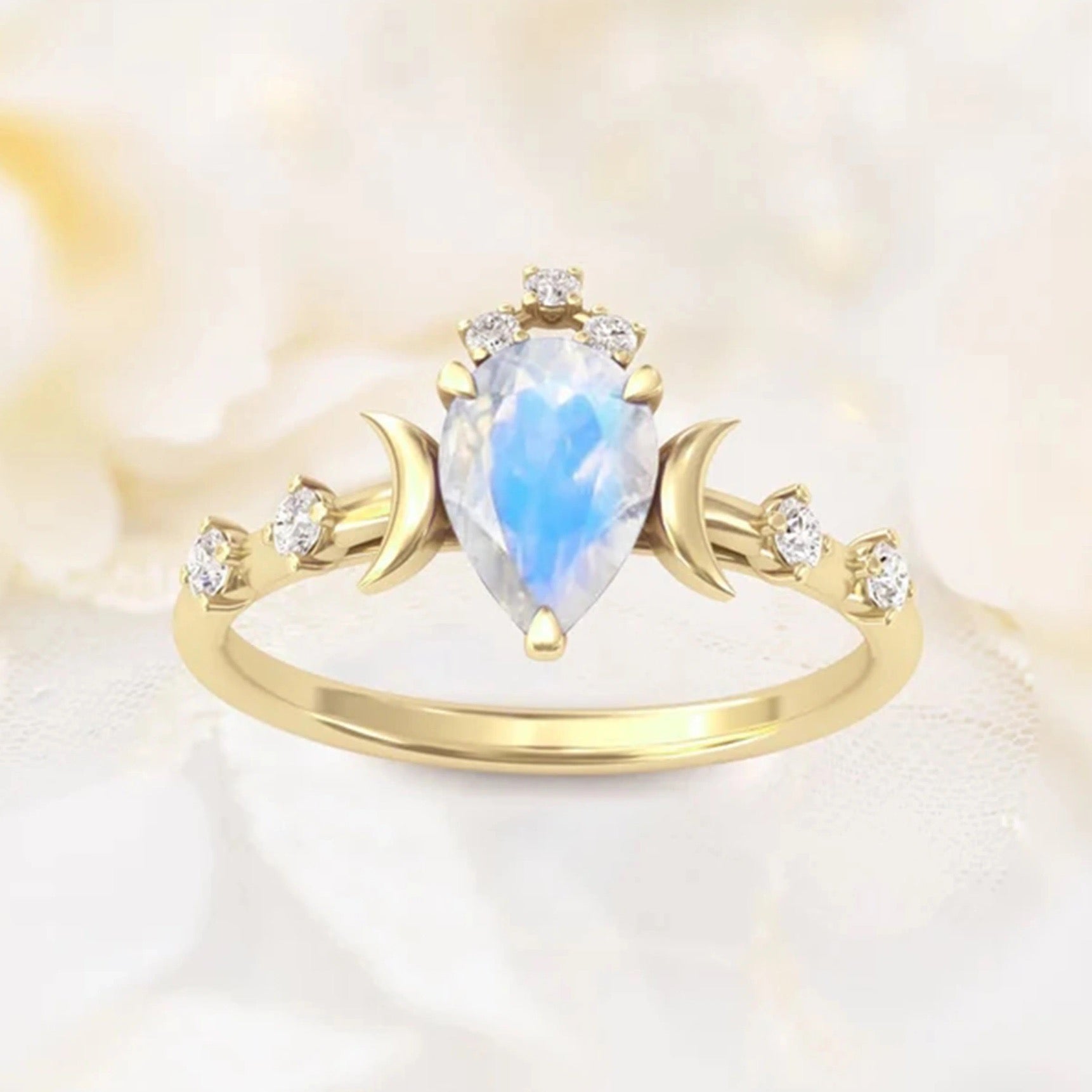 Celestial Dreams Moonstone Ring