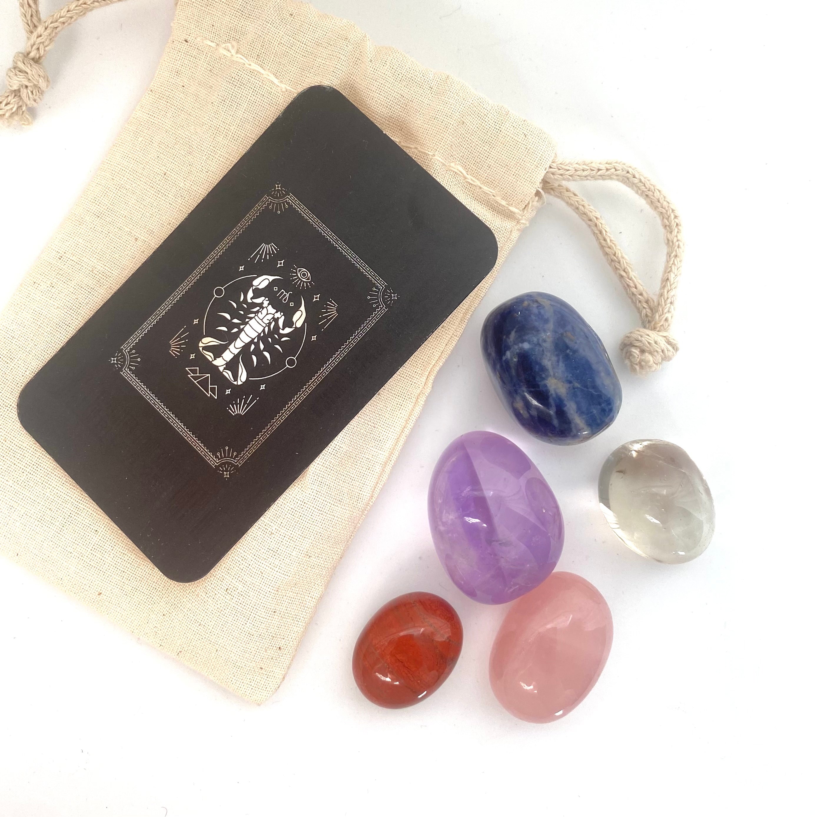 Scorpio Zodiac Crystal Set