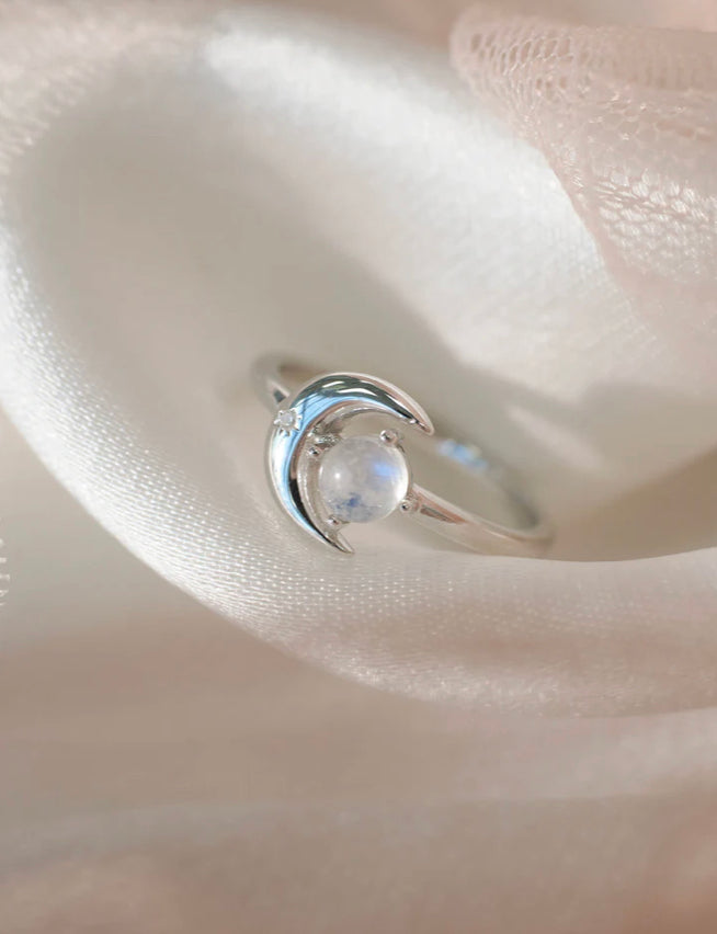 Whimsical Moonstone Ring