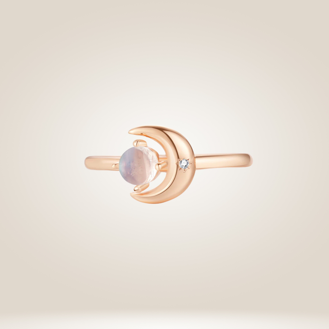 Whimsical Moonstone Ring