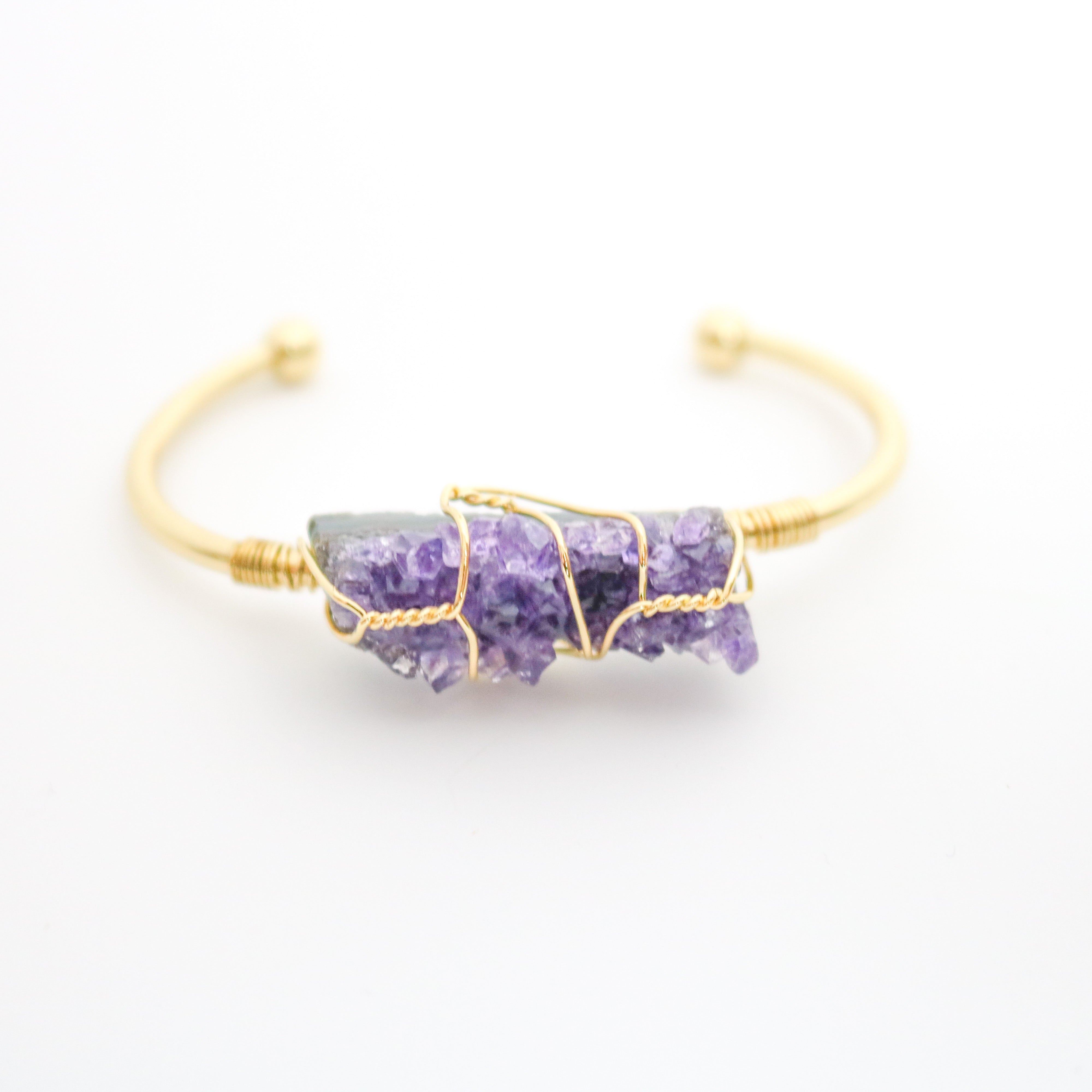 Amethyst Geode Bangle