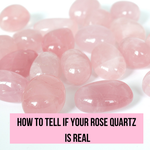 My rose quartz looks white online