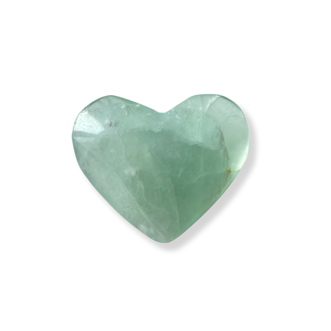 Green Fluorite Heart