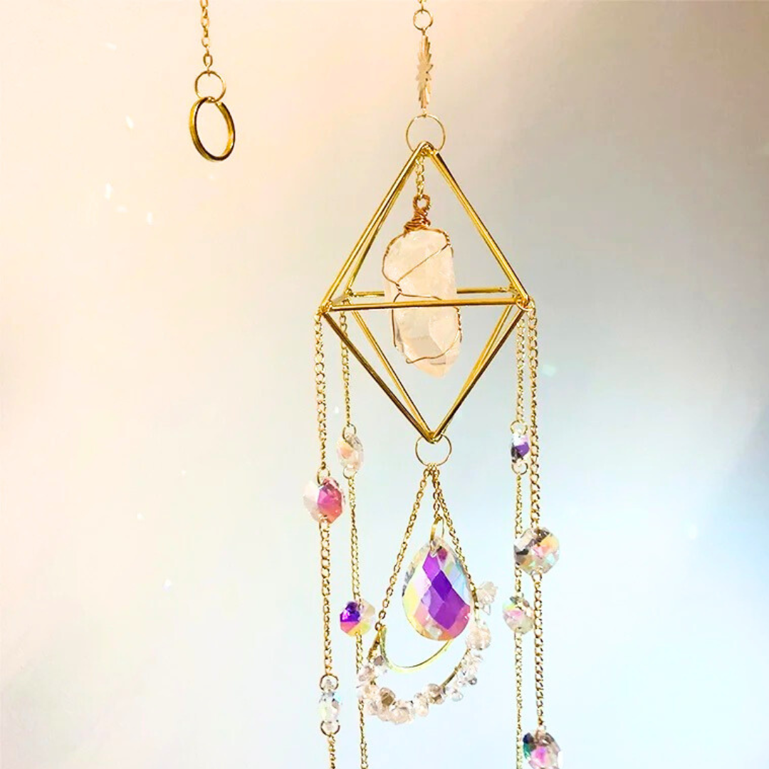 Raw Crystal Suncatcher