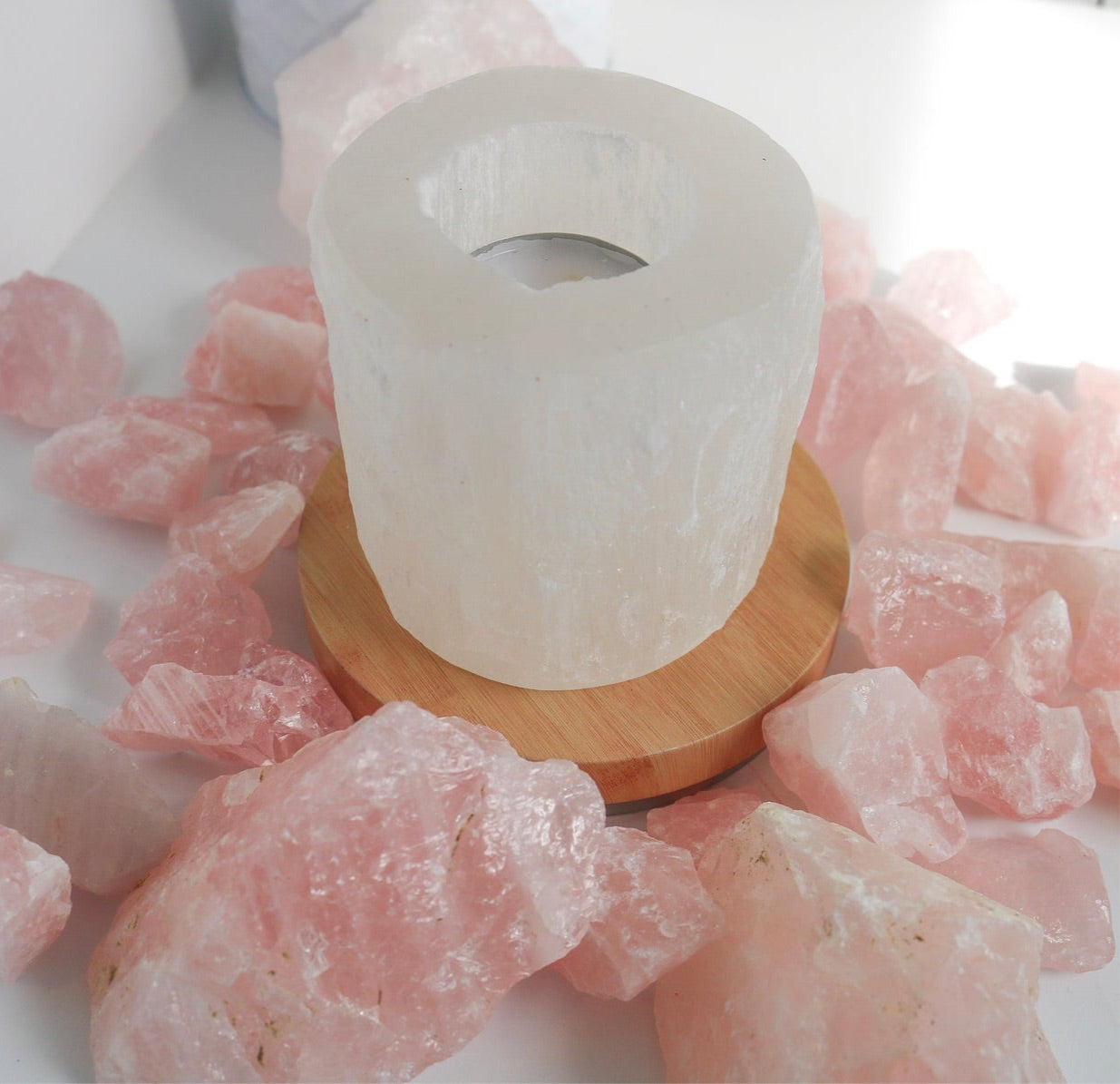 Selenite Energy Cleansing Candle Holder