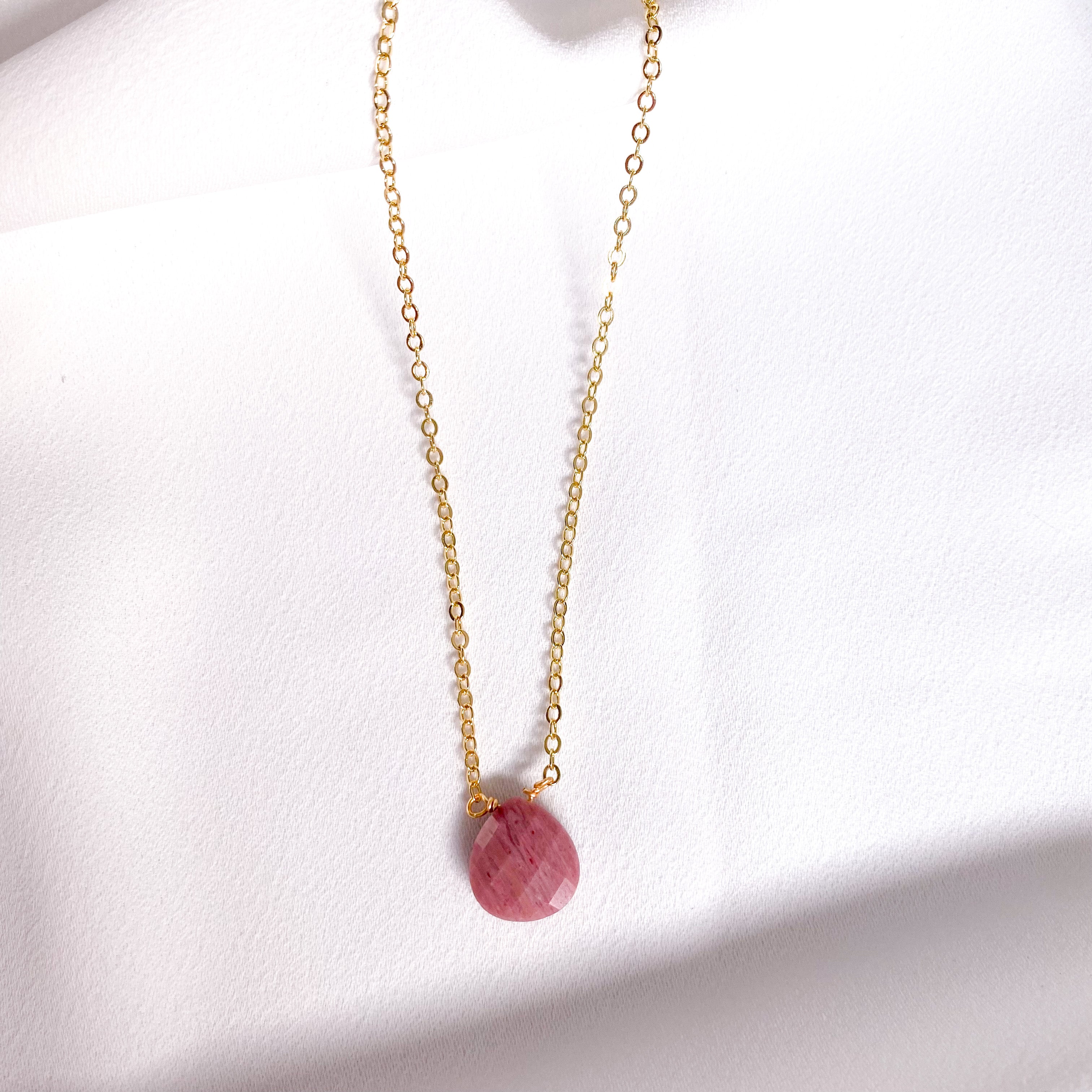 Rhodonite Drop Necklace