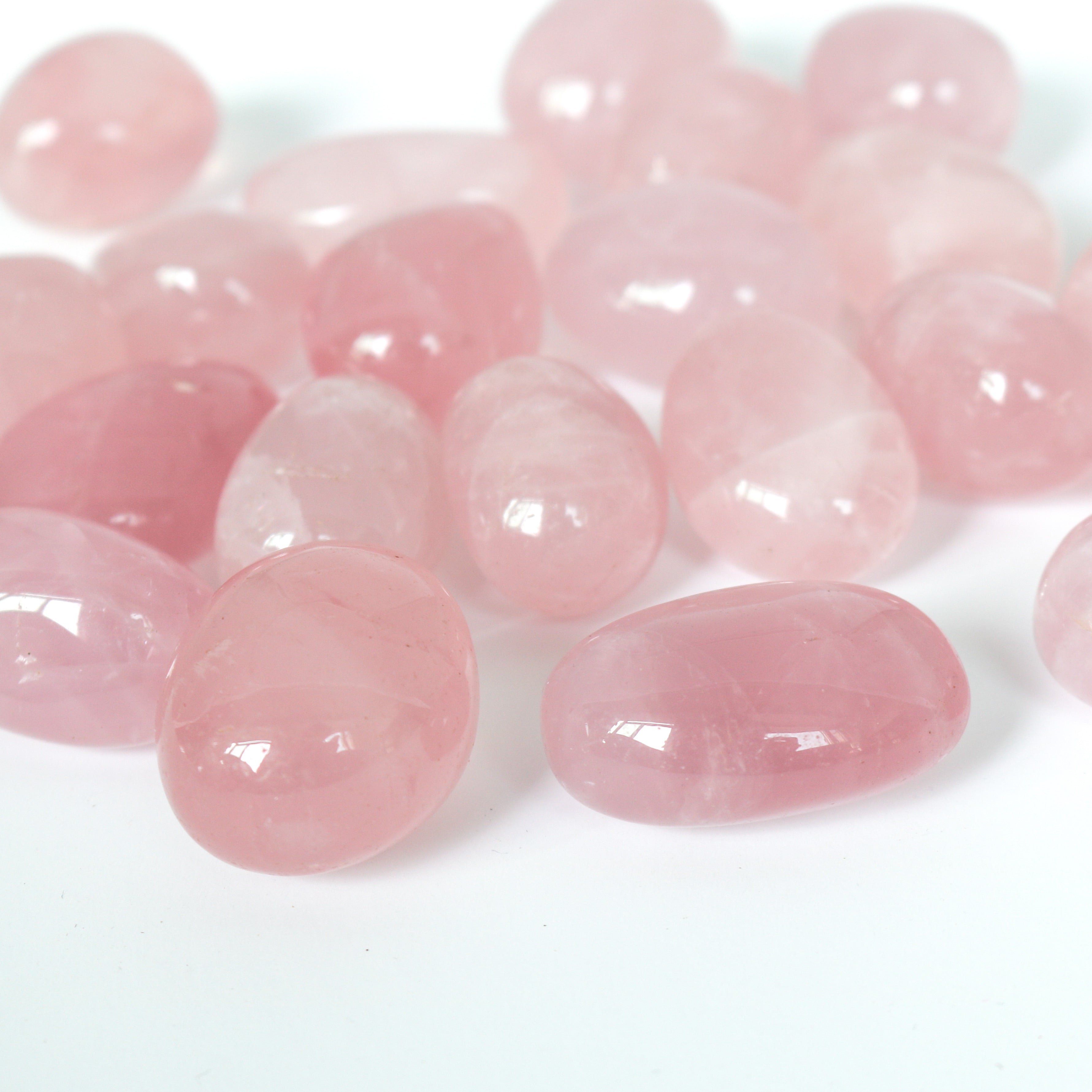 high quality rose quartz tumbles