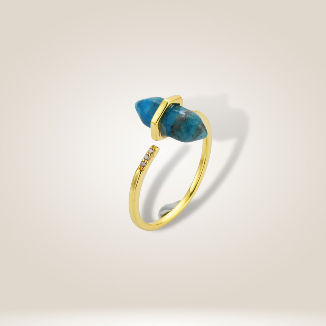 Crystal Ring - 18K gold-plated