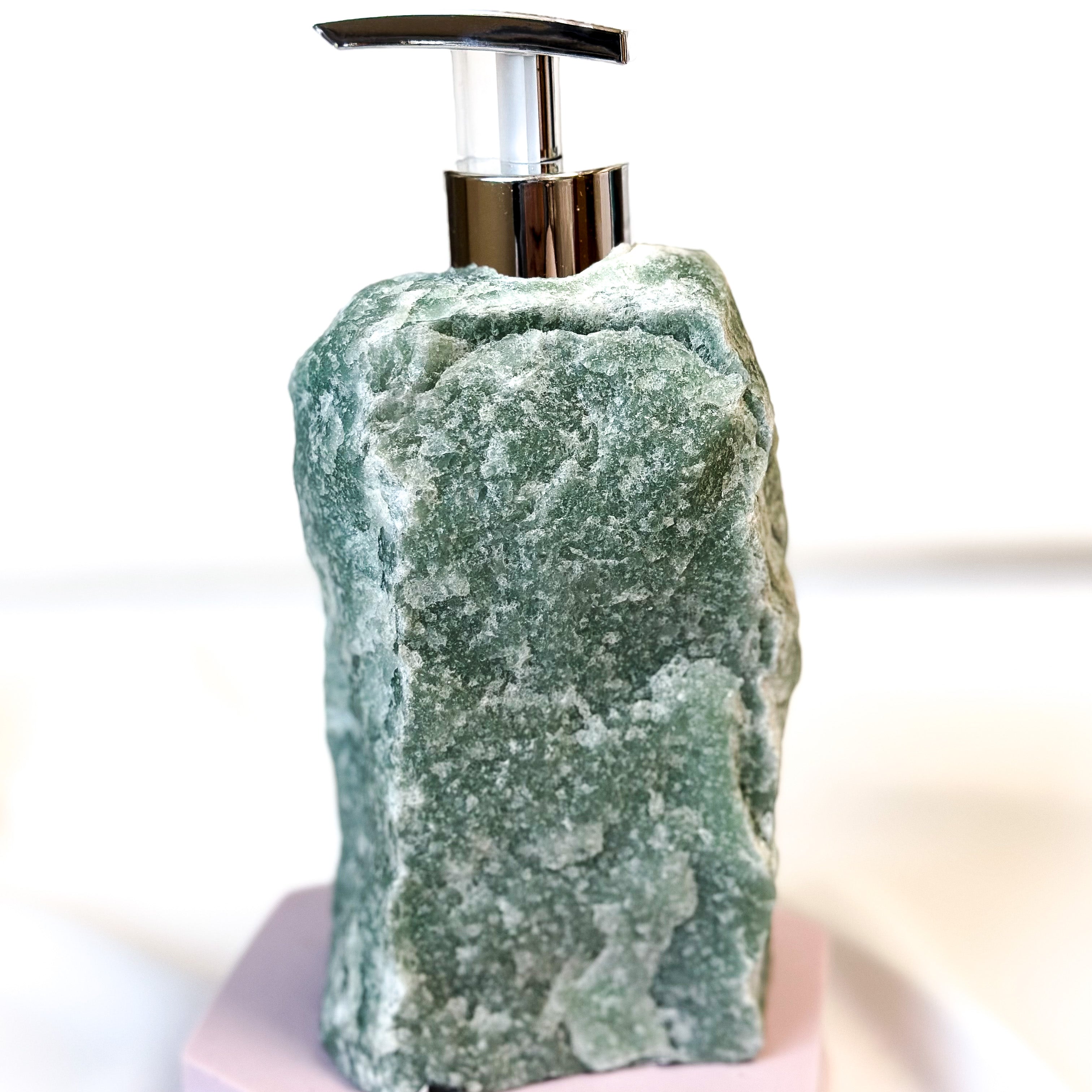 Crystal Soap Dispenser - Green Aventurine
