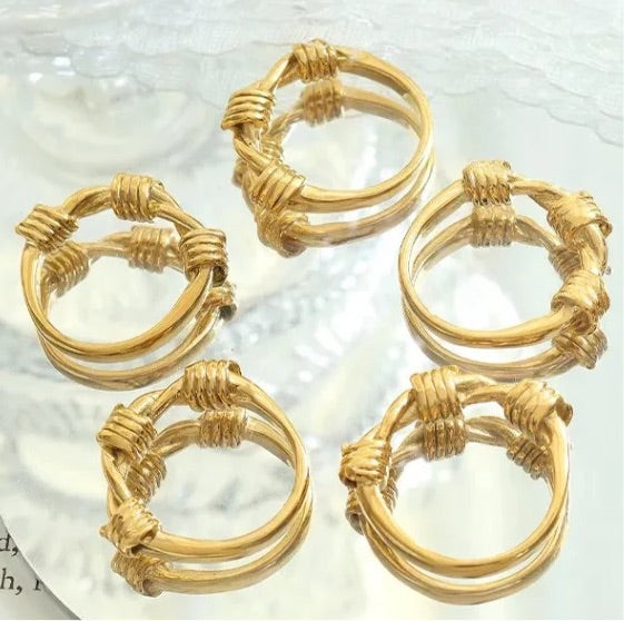 Twisted Knot Gold Ring